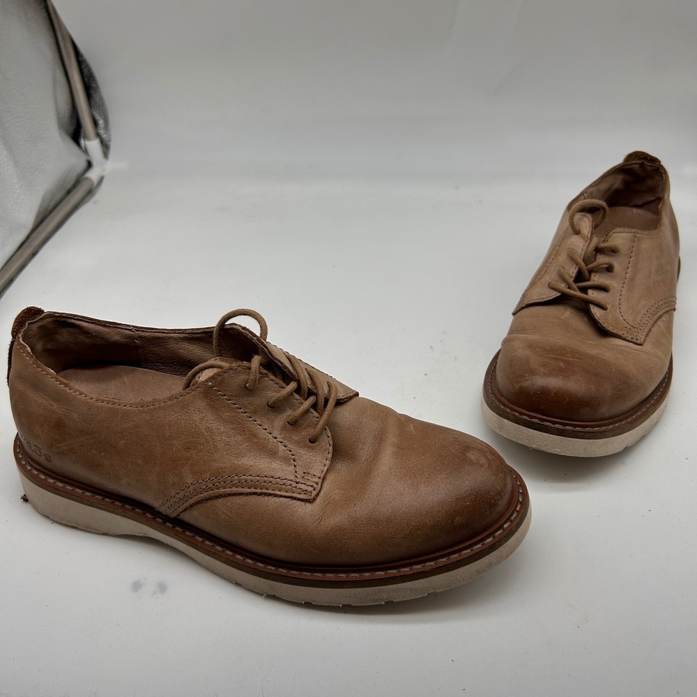 Taos Work It Tan Leather Lace Up Oxford Shoes‎ WRK-13751 Womens Size 8